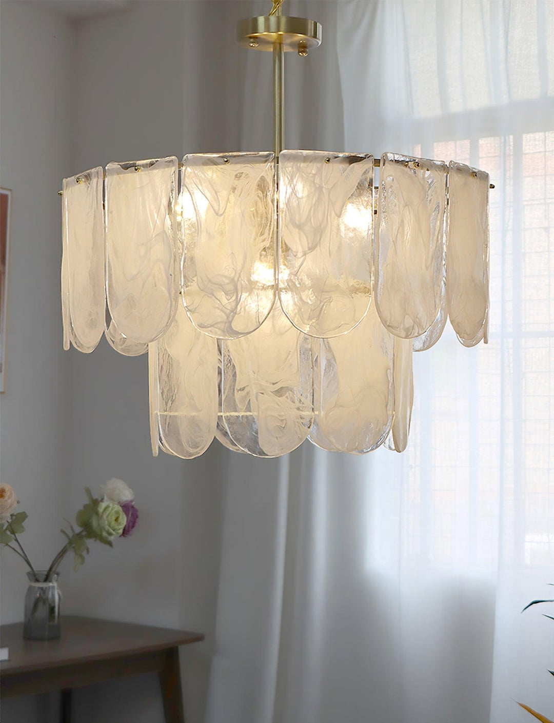 Traditional Classic Metal Glass Chandelier - Vakkerlight