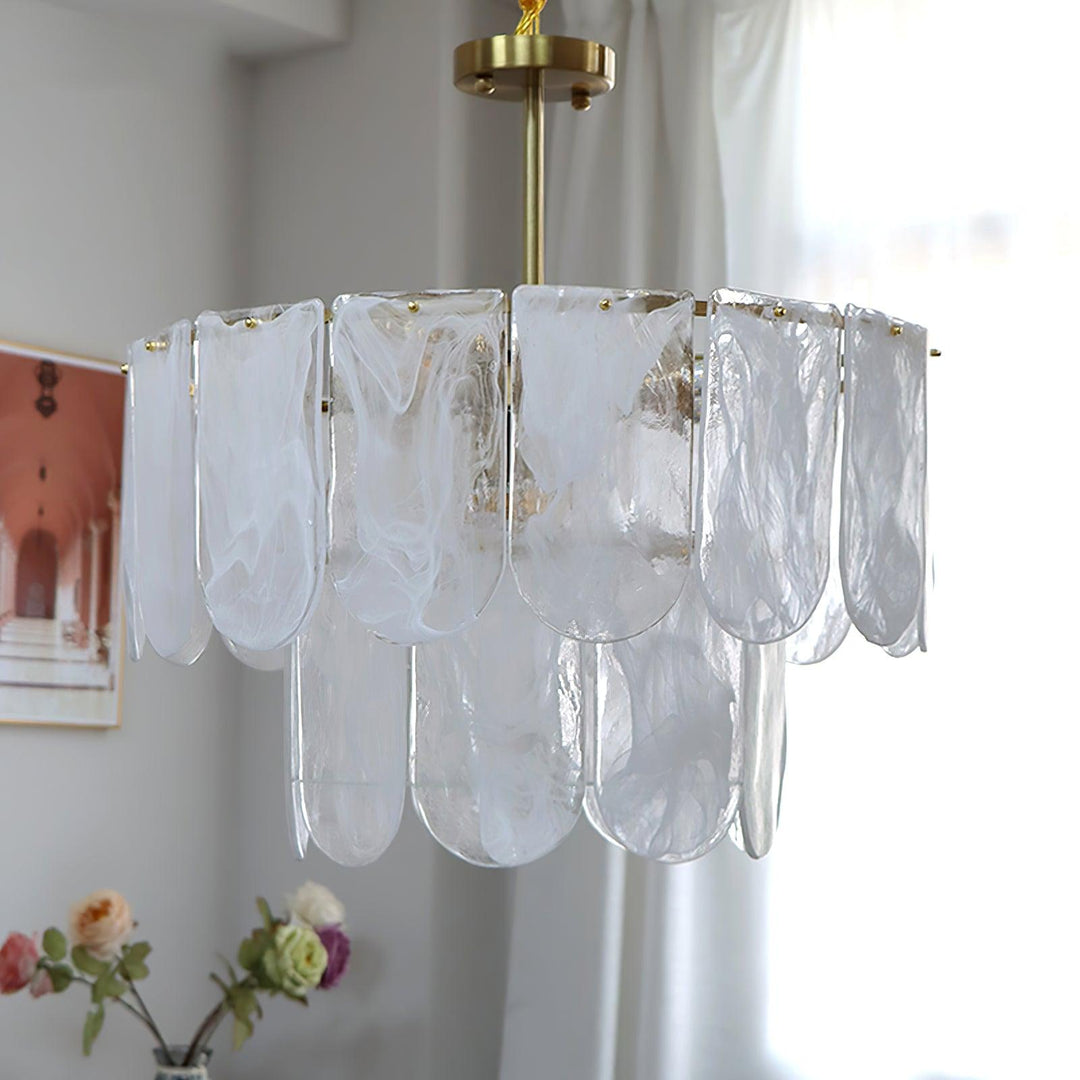 Traditional Classic Metal Glass Chandelier - Vakkerlight