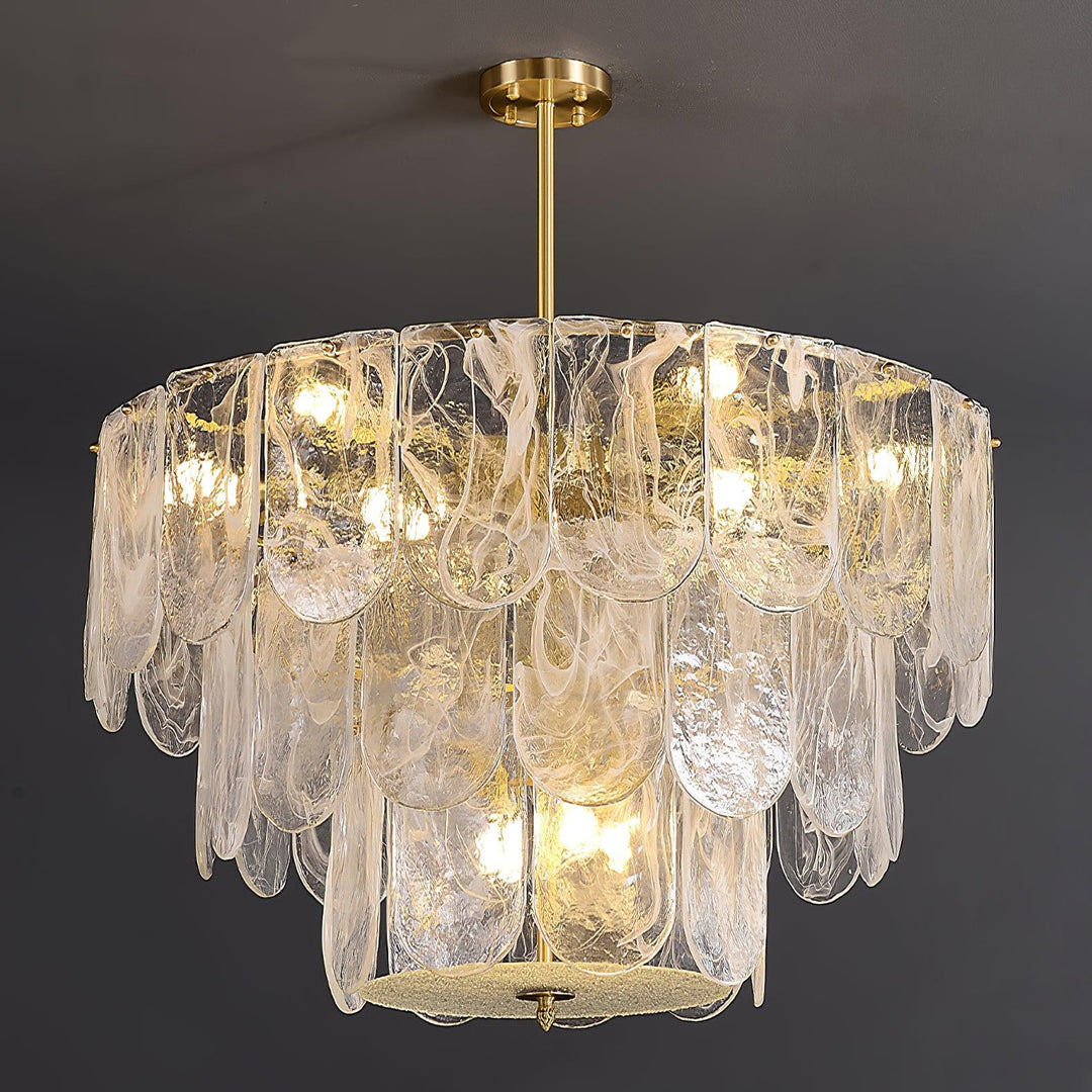 Traditional Classic Metal Glass Chandelier - Vakkerlight