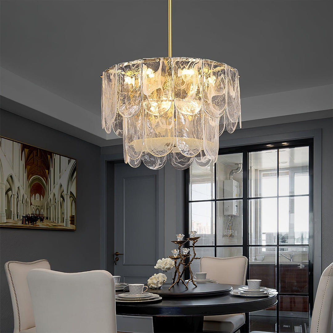 Traditional Classic Metal Glass Chandelier - Vakkerlight