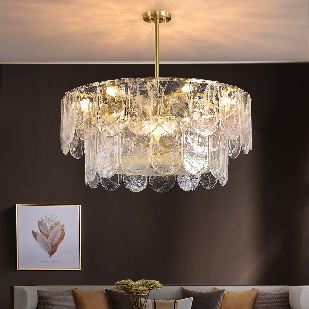 Traditional Classic Metal Glass Chandelier - Vakkerlight