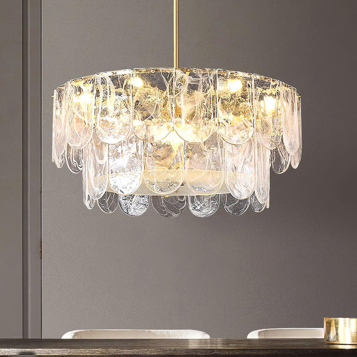 Traditional Classic Metal Glass Chandelier - Vakkerlight