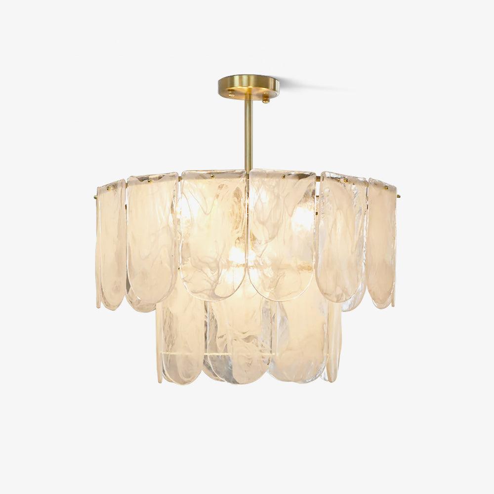 Traditional Classic Metal Glass Chandelier - Vakkerlight