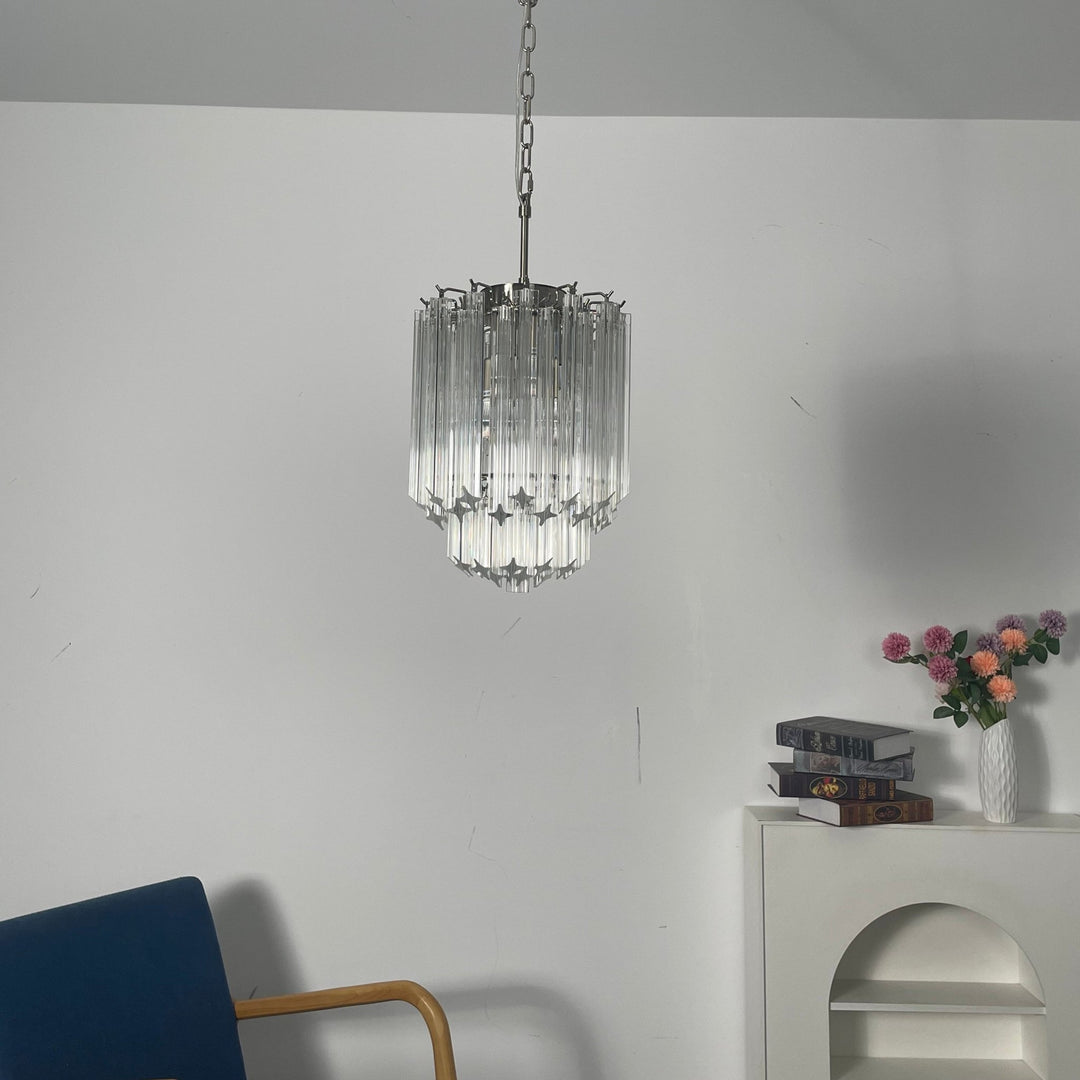 Transparant Murano Prism Chandelier - Vakkerlight