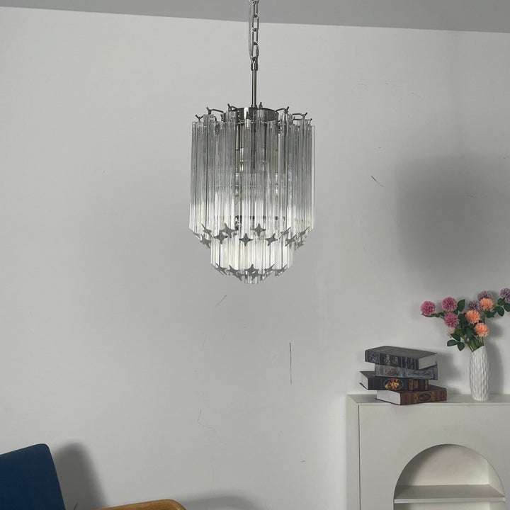Transparant Murano Prism Chandelier - Vakkerlight