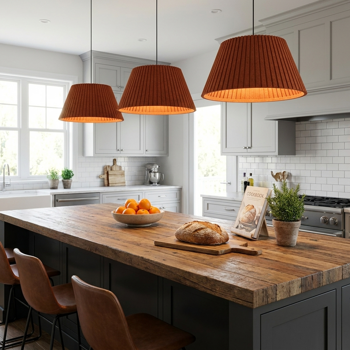 Trapezoid Acoustic Pendant Lamp