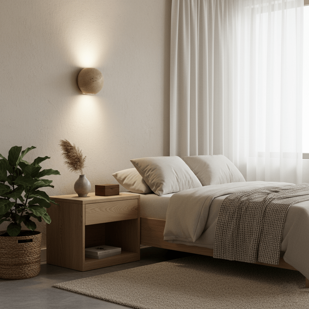 Travertine Globe Wall Sconce - Vakkerlight