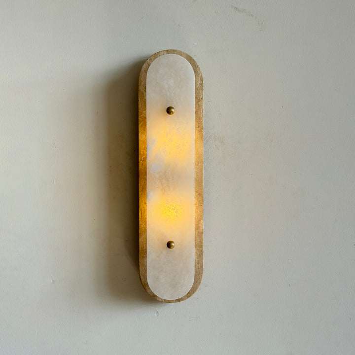 Travertine Pill Sconce