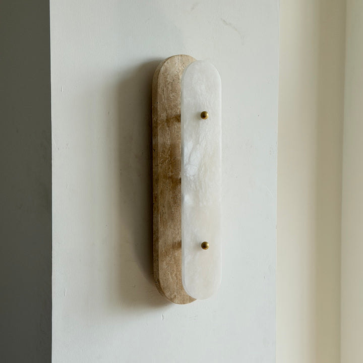 Travertine Pill Sconce
