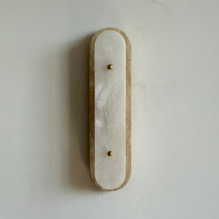 Travertine Pill Sconce
