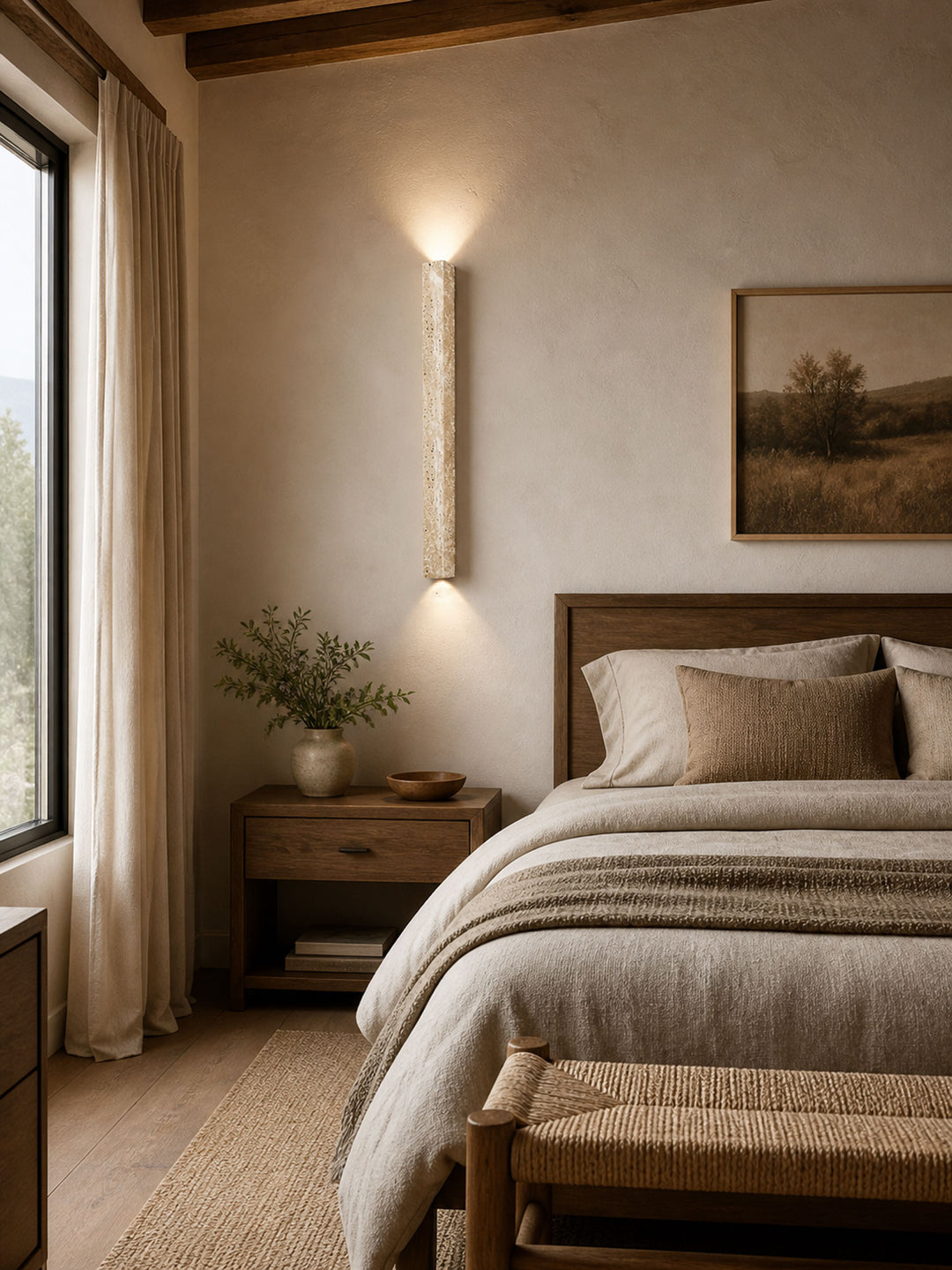 Travertine Stripe Wall Sconce - Vakkerlight