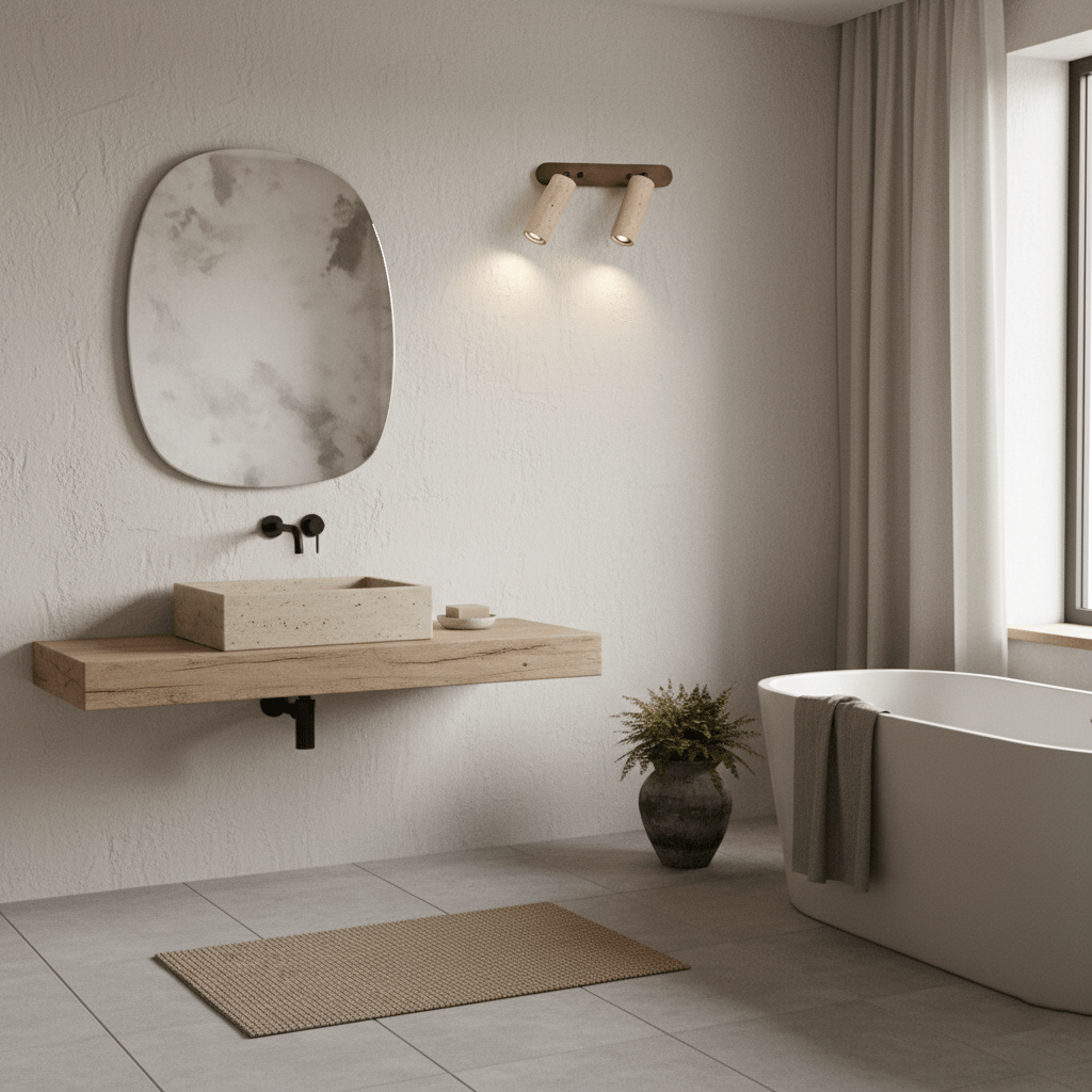 Travertine Triple Spotlight Wall Lamp - Vakkerlight