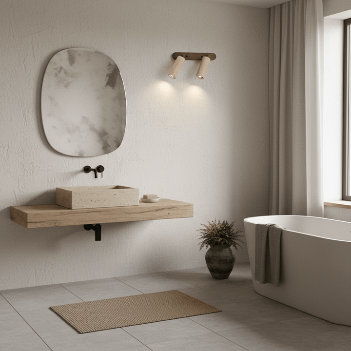 Travertine Triple Spotlight Wall Lamp - Vakkerlight