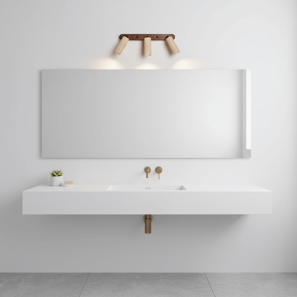 Travertine Triple Spotlight Wall Lamp - Vakkerlight