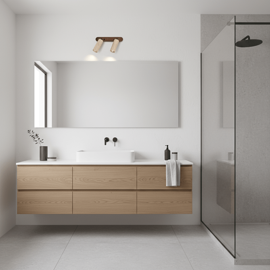 Travertine Triple Spotlight Wall Lamp - Vakkerlight