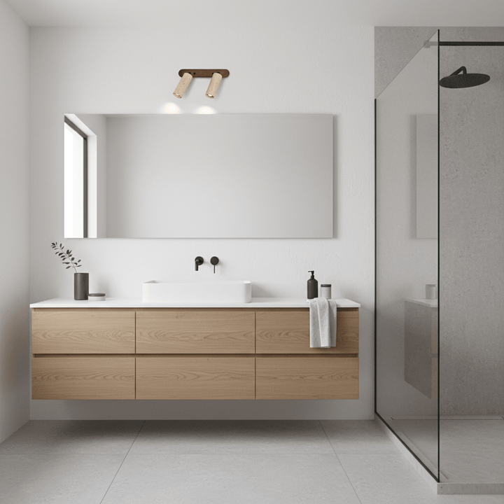 Travertine Triple Spotlight Wall Lamp - Vakkerlight