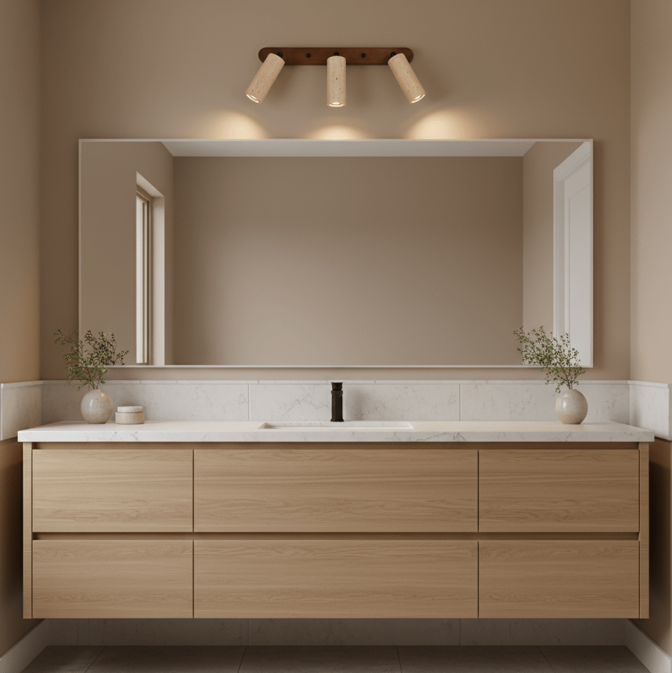 Travertine Triple Spotlight Wall Lamp - Vakkerlight