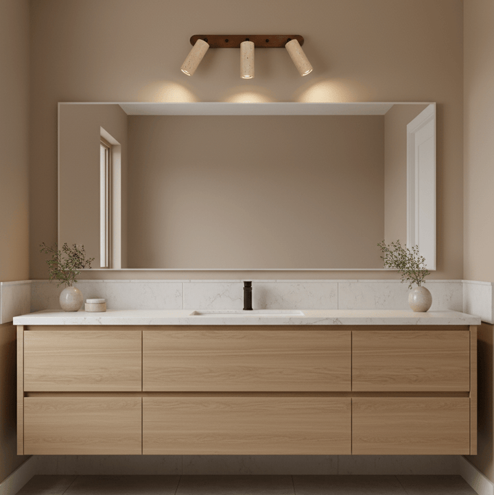 Travertine Triple Spotlight Wall Lamp - Vakkerlight