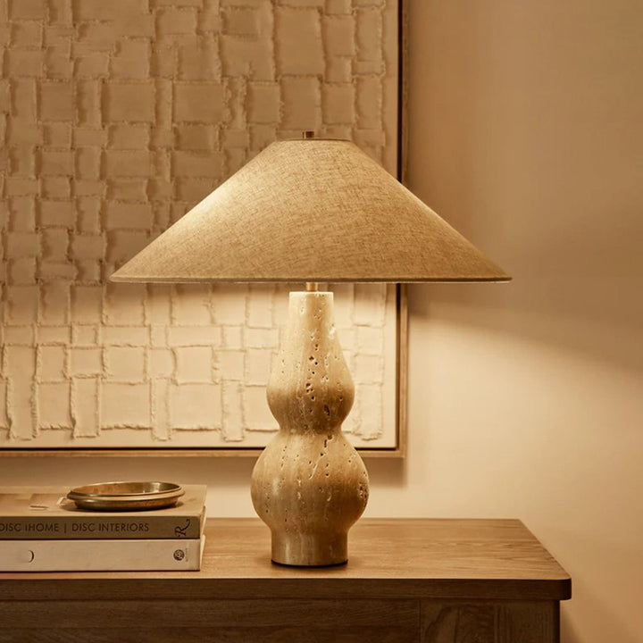 Travertine Double-Gourd Table Lamp - Vakkerlight