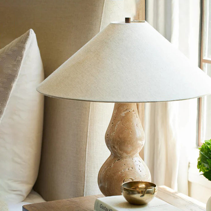 Travertine Double-Gourd Table Lamp - Vakkerlight