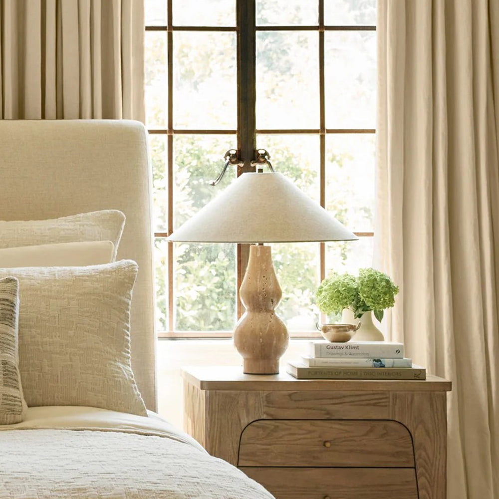 Travertine Double-Gourd Table Lamp - Vakkerlight