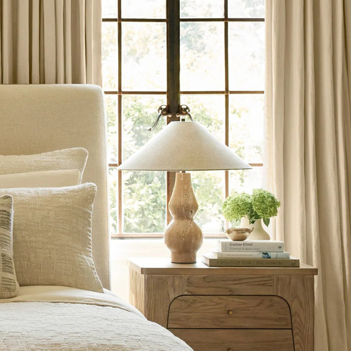Travertine Double-Gourd Table Lamp - Vakkerlight