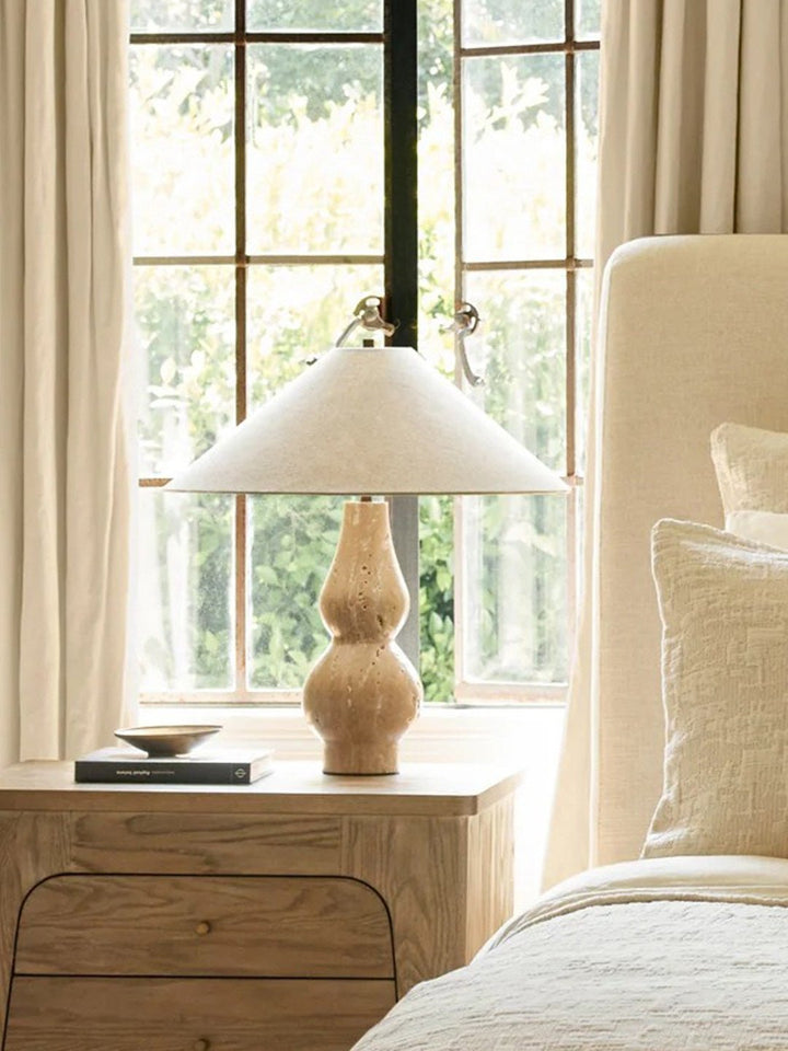 Travertine Double-Gourd Table Lamp - Vakkerlight