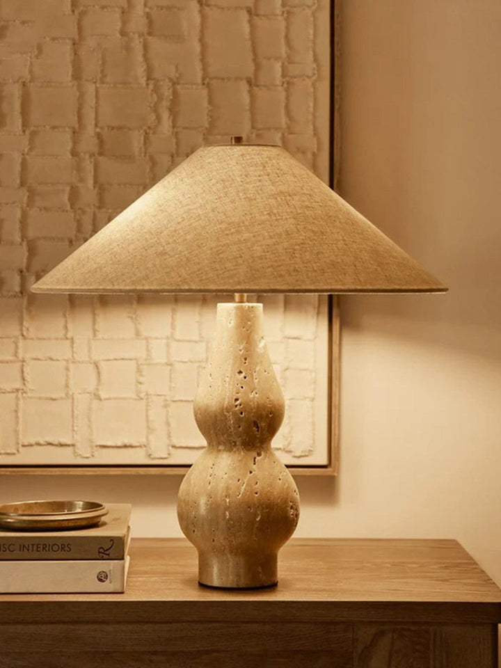 Travertine Double-Gourd Table Lamp - Vakkerlight