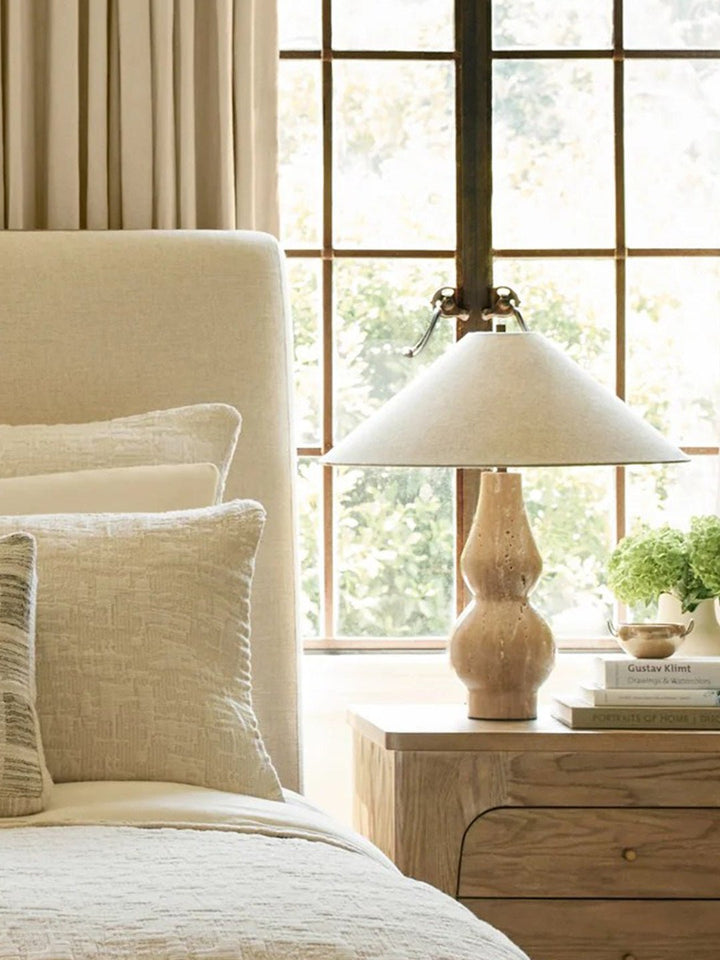 Travertine Double-Gourd Table Lamp - Vakkerlight