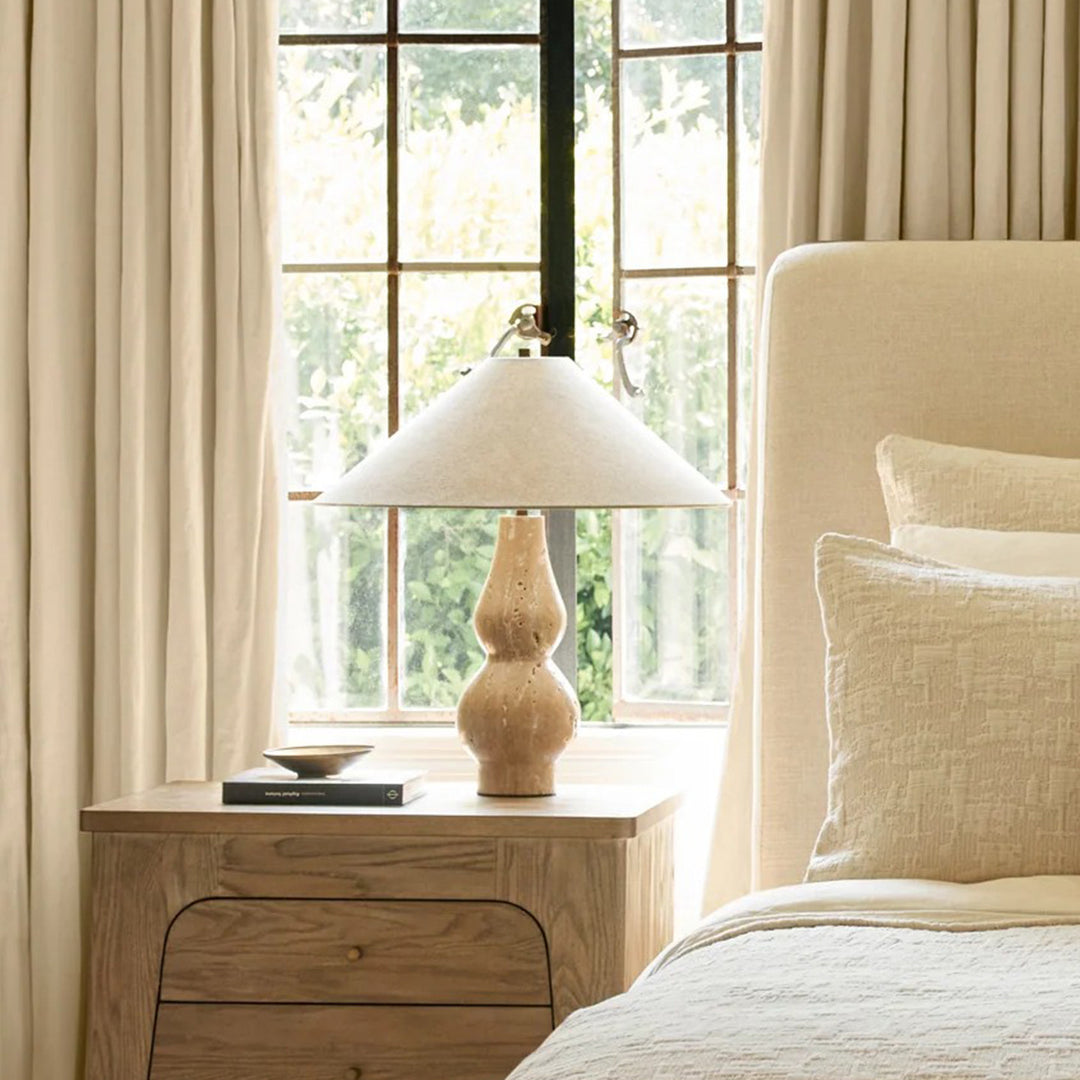 Travertine Double-Gourd Table Lamp - Vakkerlight