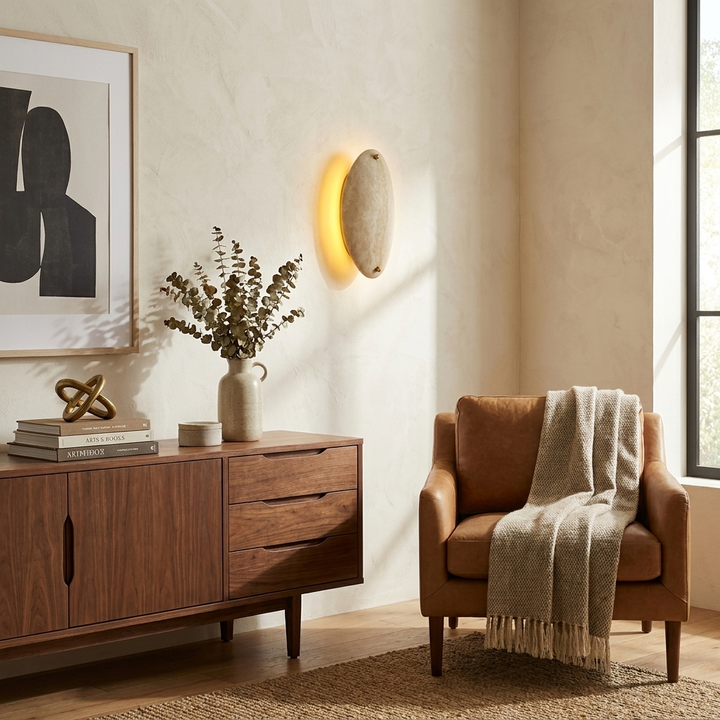 Travertine Bar Wall Sconce