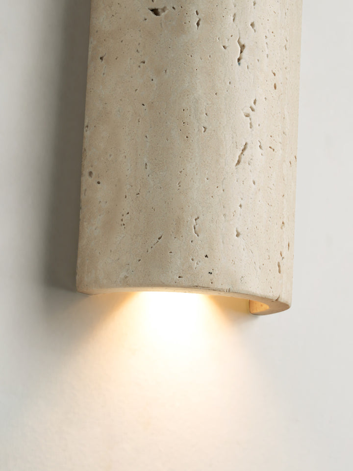 Travertine Capsule Wall Sconce