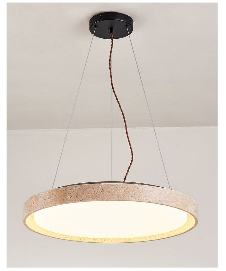 Travertine Circle LED Pendant Light - Vakkerlight