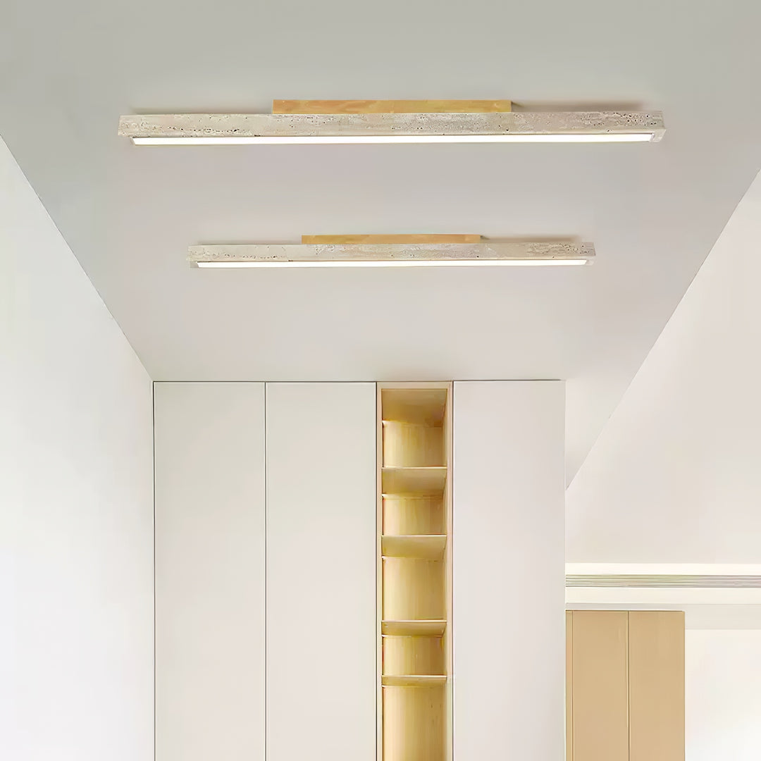 Travertine Column Ceiling Light - Vakkerlight