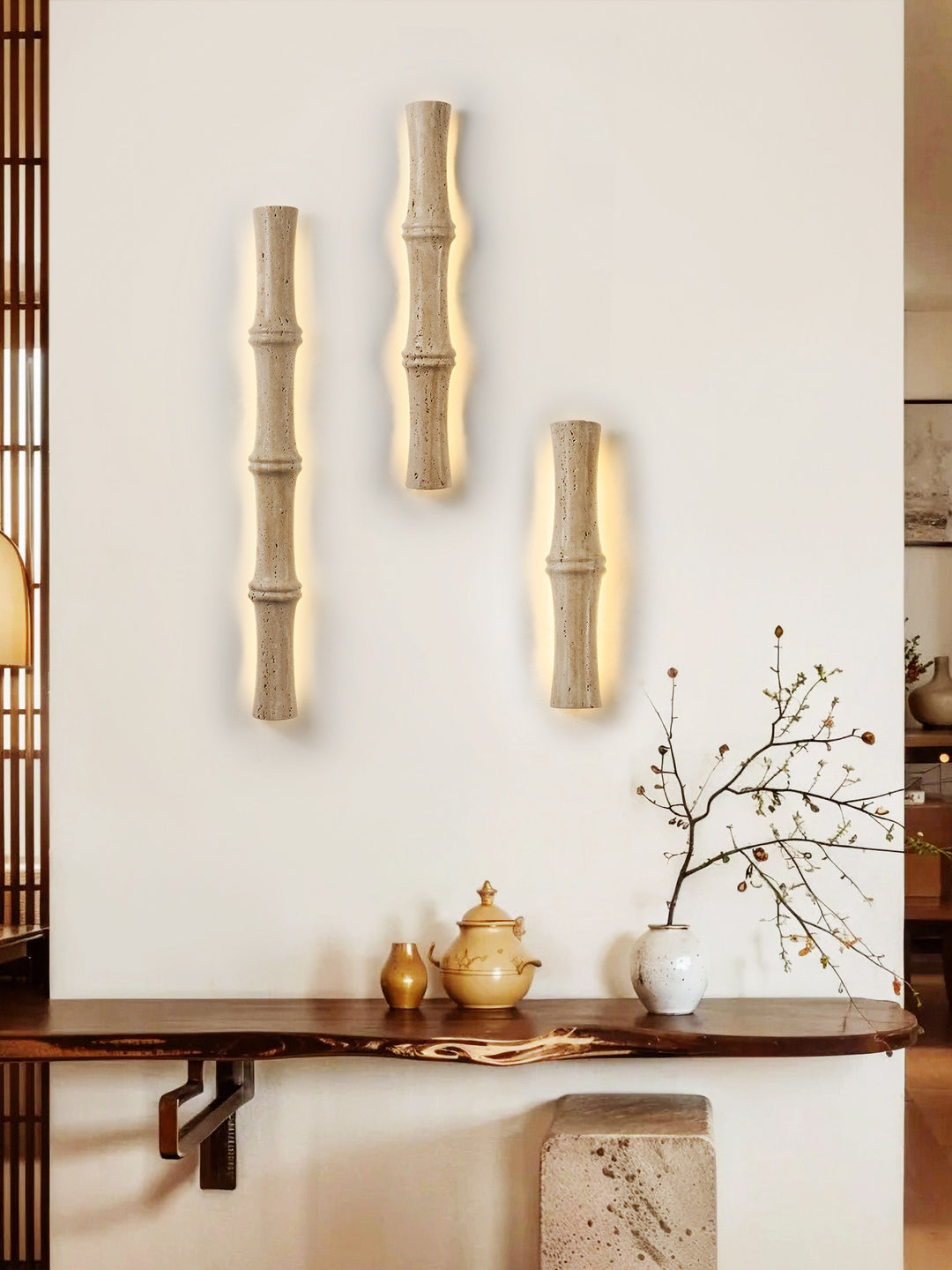 Travertine Column Glow Wall Light - Vakkerlight