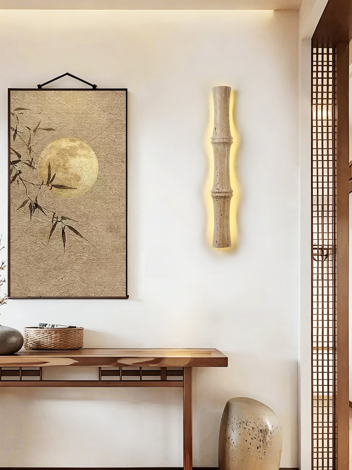 Travertine Column Glow Wall Light - Vakkerlight