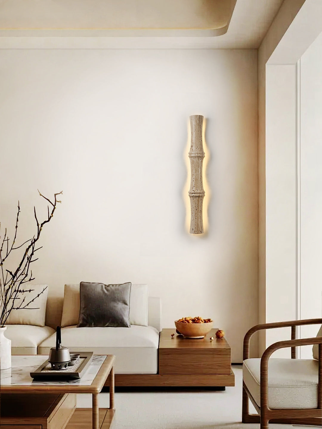 Travertine Column Glow Wall Light - Vakkerlight