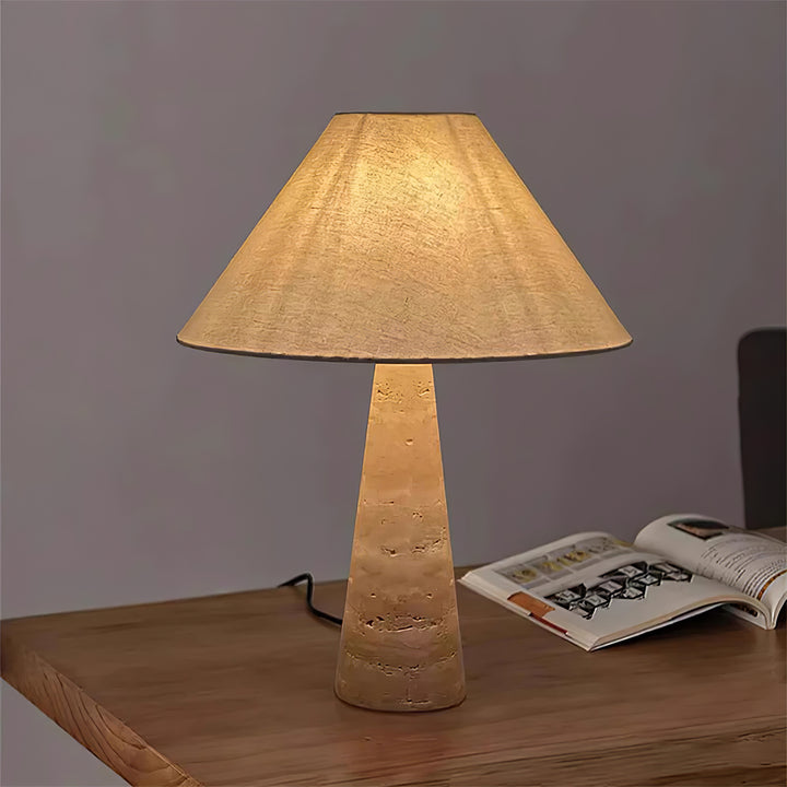 Travertine Column Table Lamp - Vakkerlight
