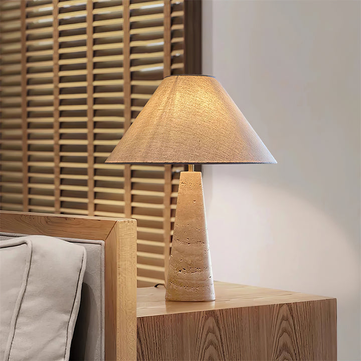 Travertine Column Table Lamp - Vakkerlight