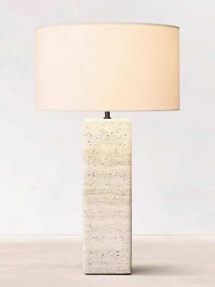 Travertine Column Table Lamp - Vakkerlight