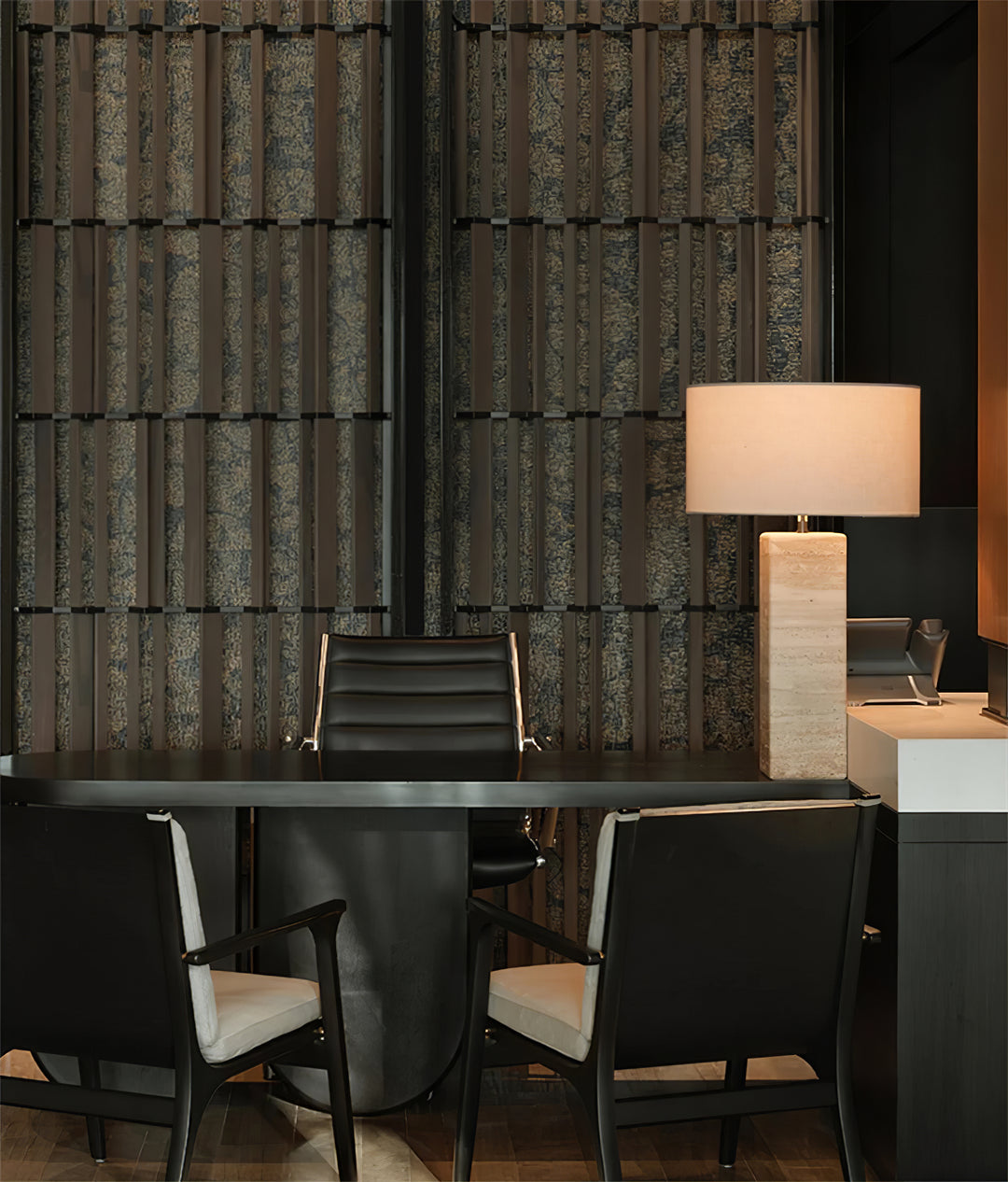 Travertine Column Table Lamp - Vakkerlight