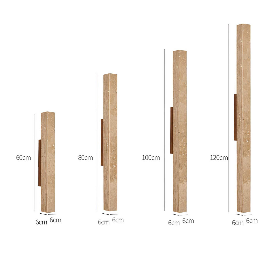Travertine Column Wall Light - Vakkerlight