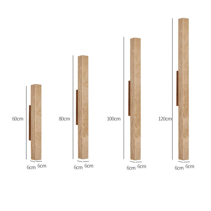 Travertine Column Wall Light - Vakkerlight