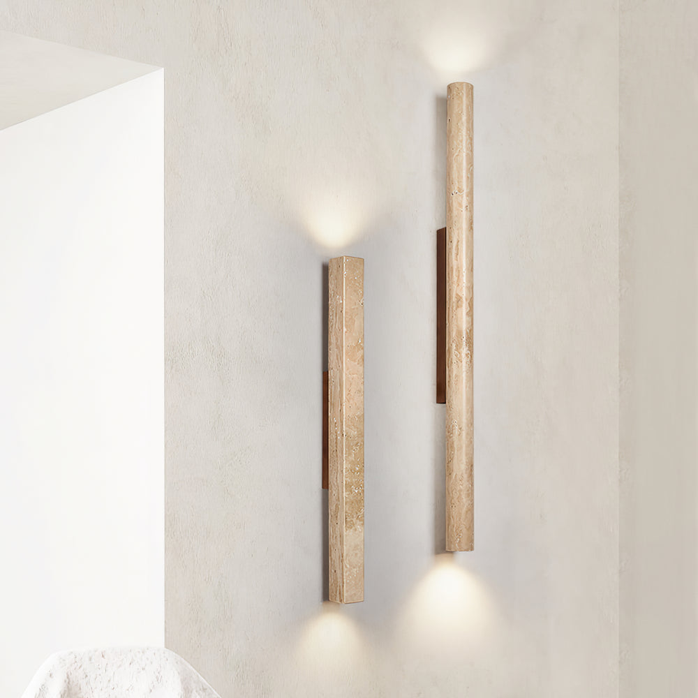 Travertine Column Wall Light - Vakkerlight