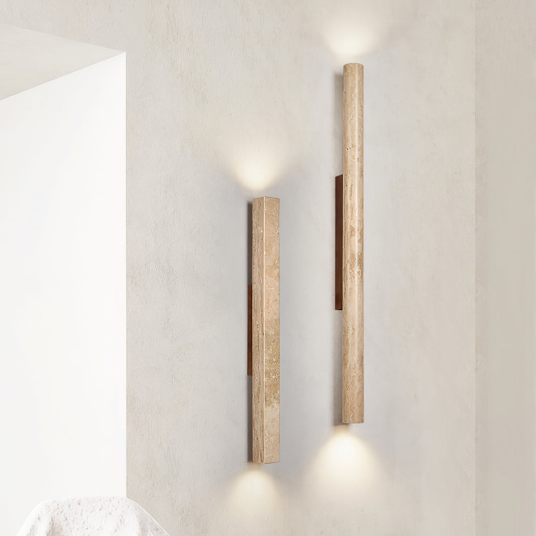 Travertine Column Wall Light - Vakkerlight