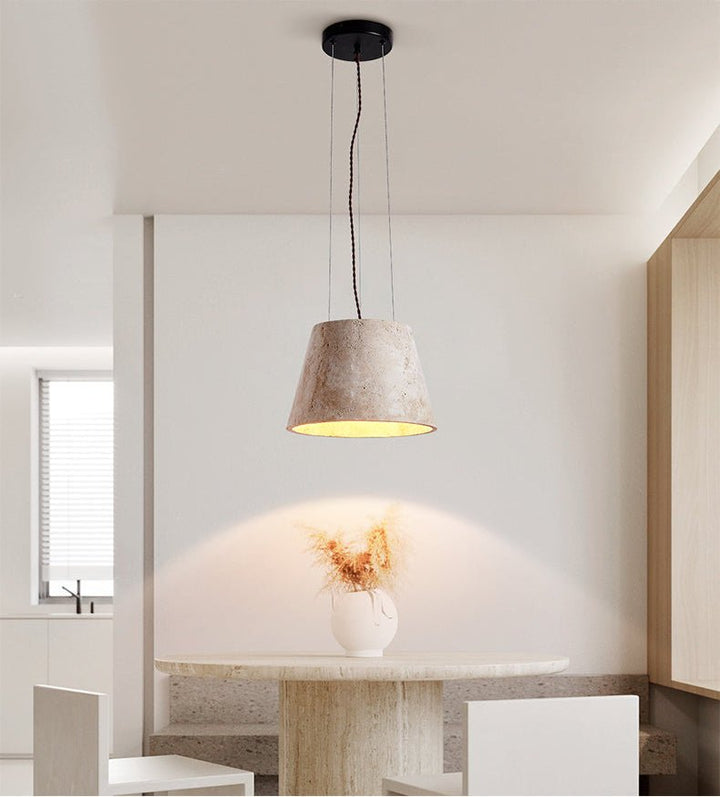 Travertine Cone Pendant Lamp - Vakkerlight