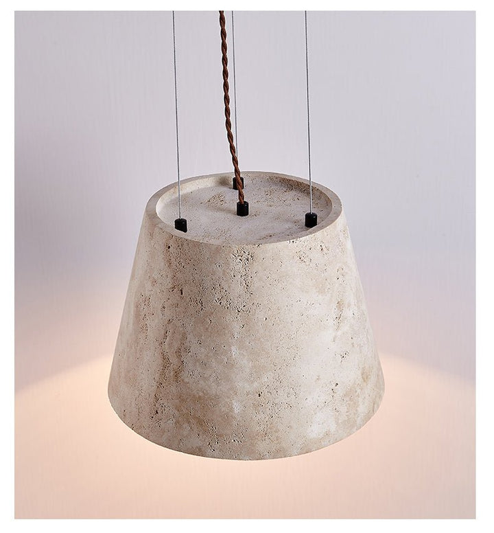 Travertine Cone Pendant Lamp - Vakkerlight