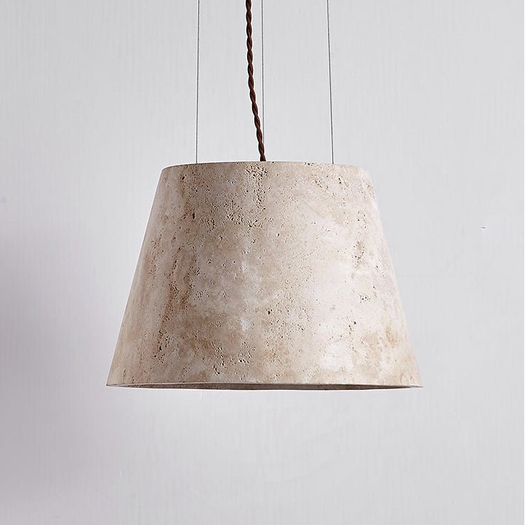 Travertine Cone Pendant Lamp - Vakkerlight
