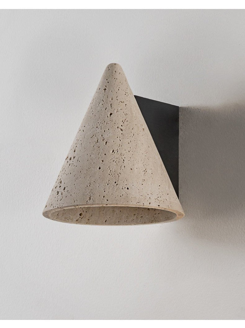 Travertine Cone Wall Sconce - Vakkerlight