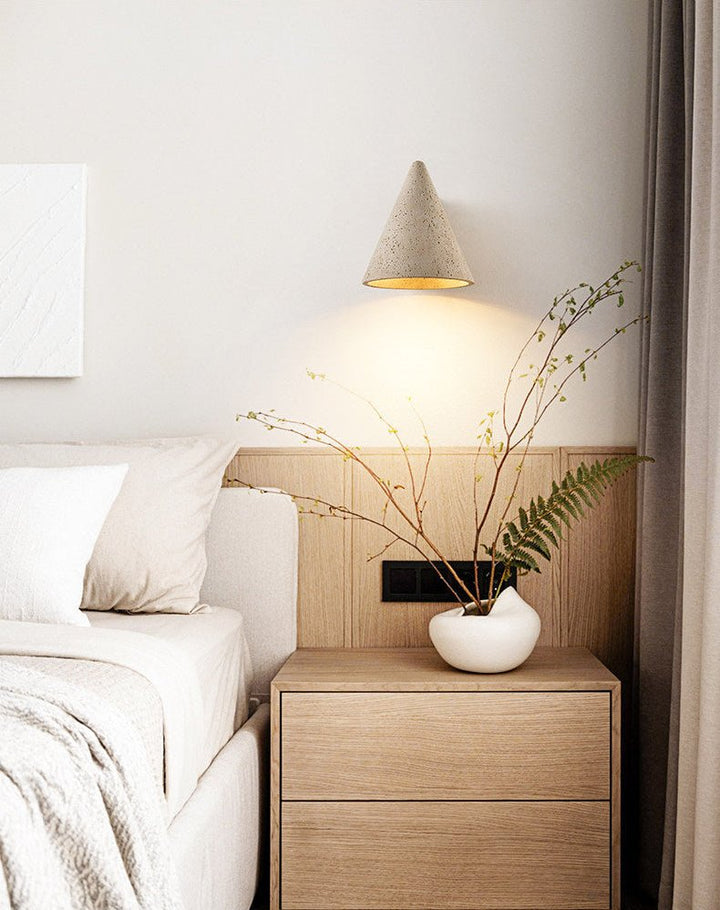 Travertine Cone Wall Sconce - Vakkerlight